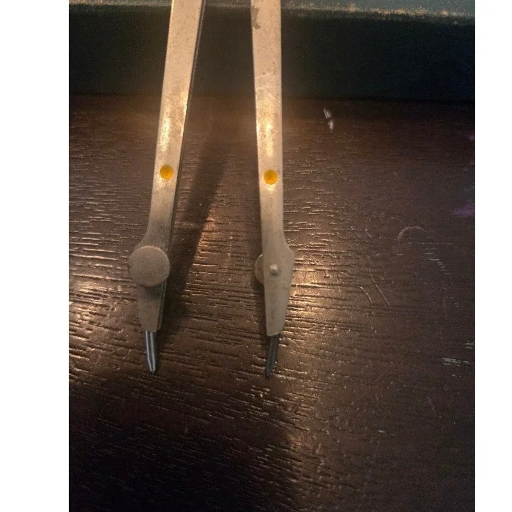 VTG K&E Keuffel‎ & Esser Arrow Ringhead Bow Pencil Compass N1069A 6.5 Inch Set